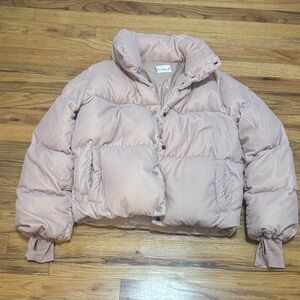 SAM. Light Pink Puffer Jacket
